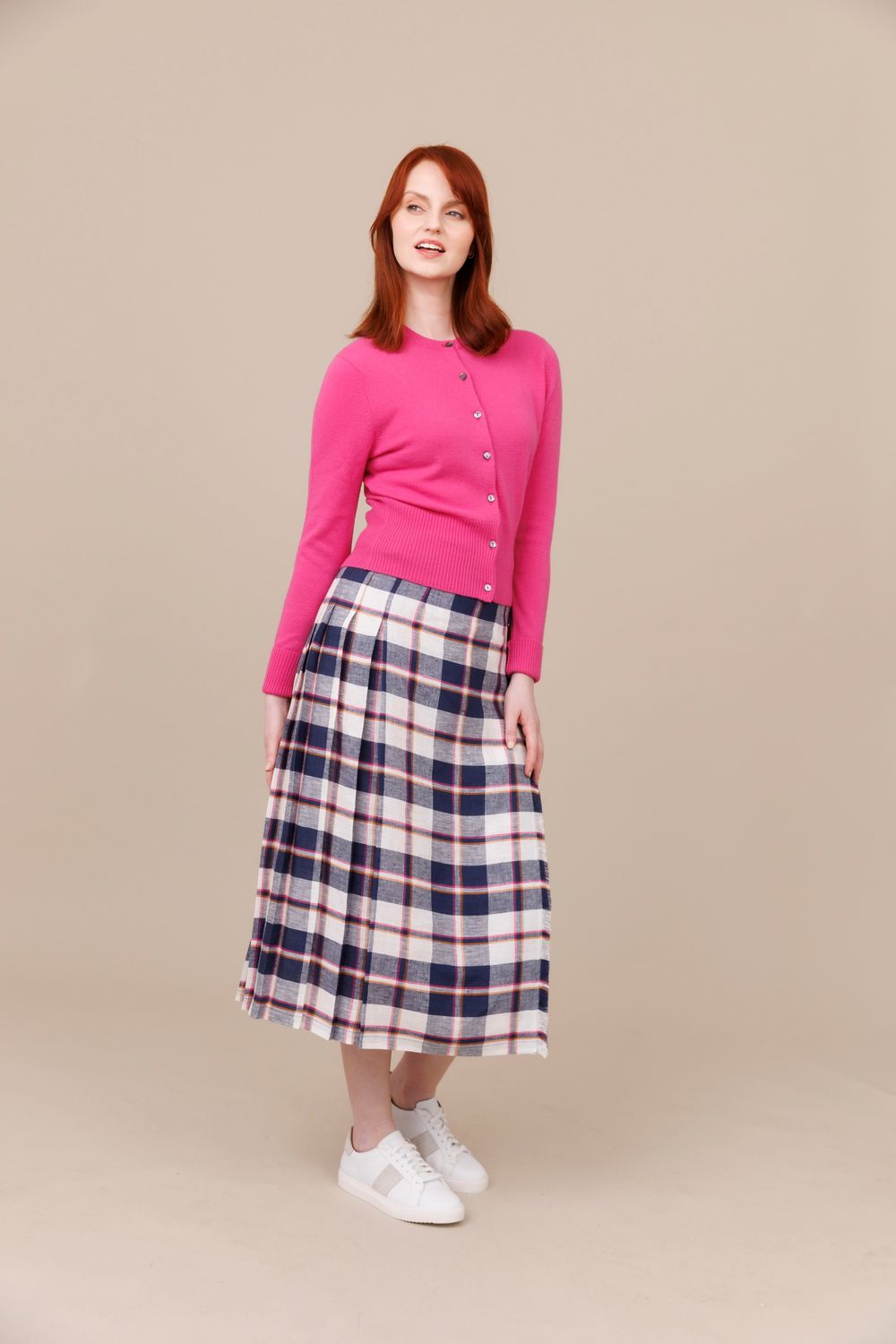 Kescol 100% Linen Long Kilt