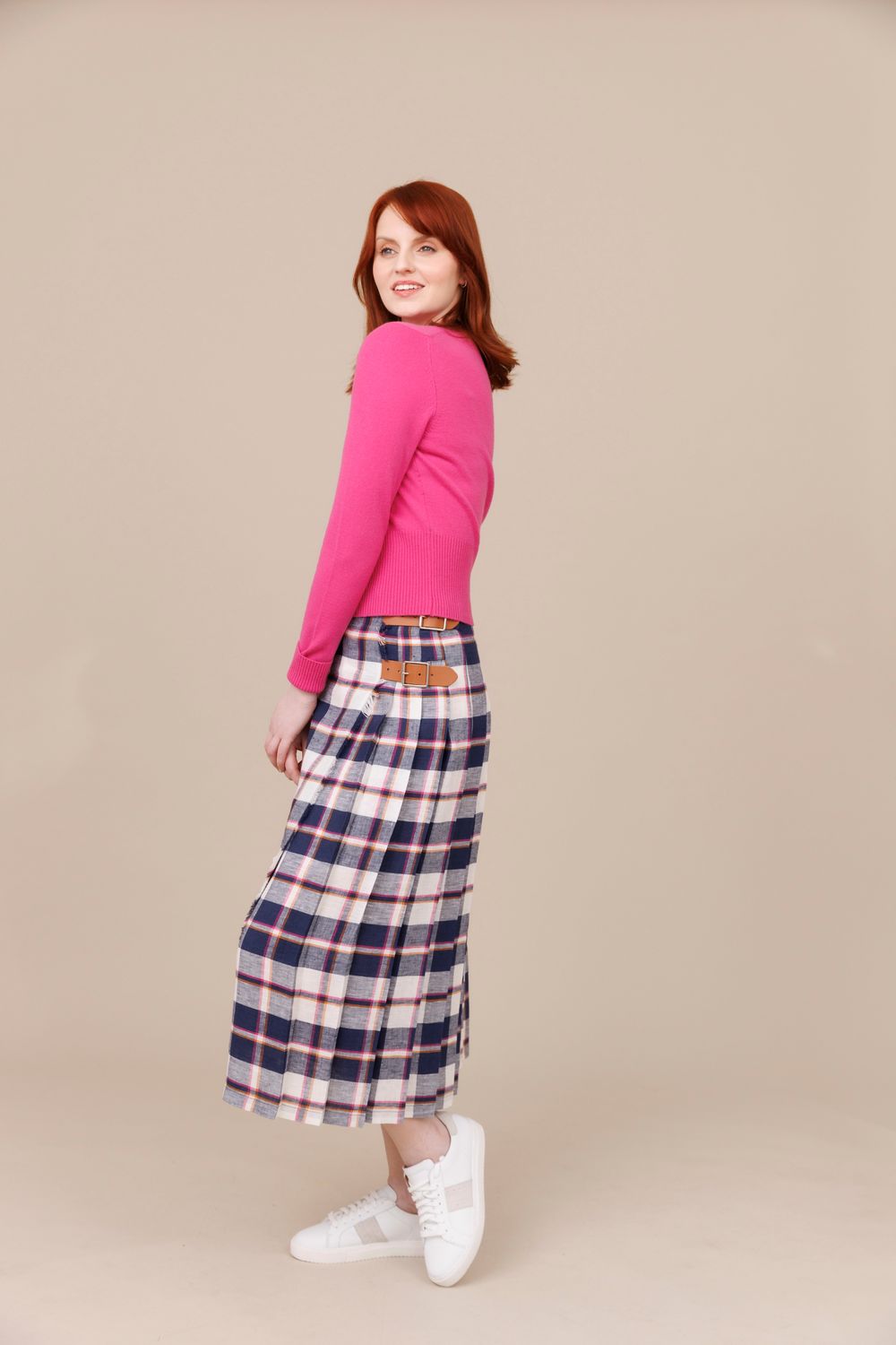Kescol 100% Linen Long Kilt