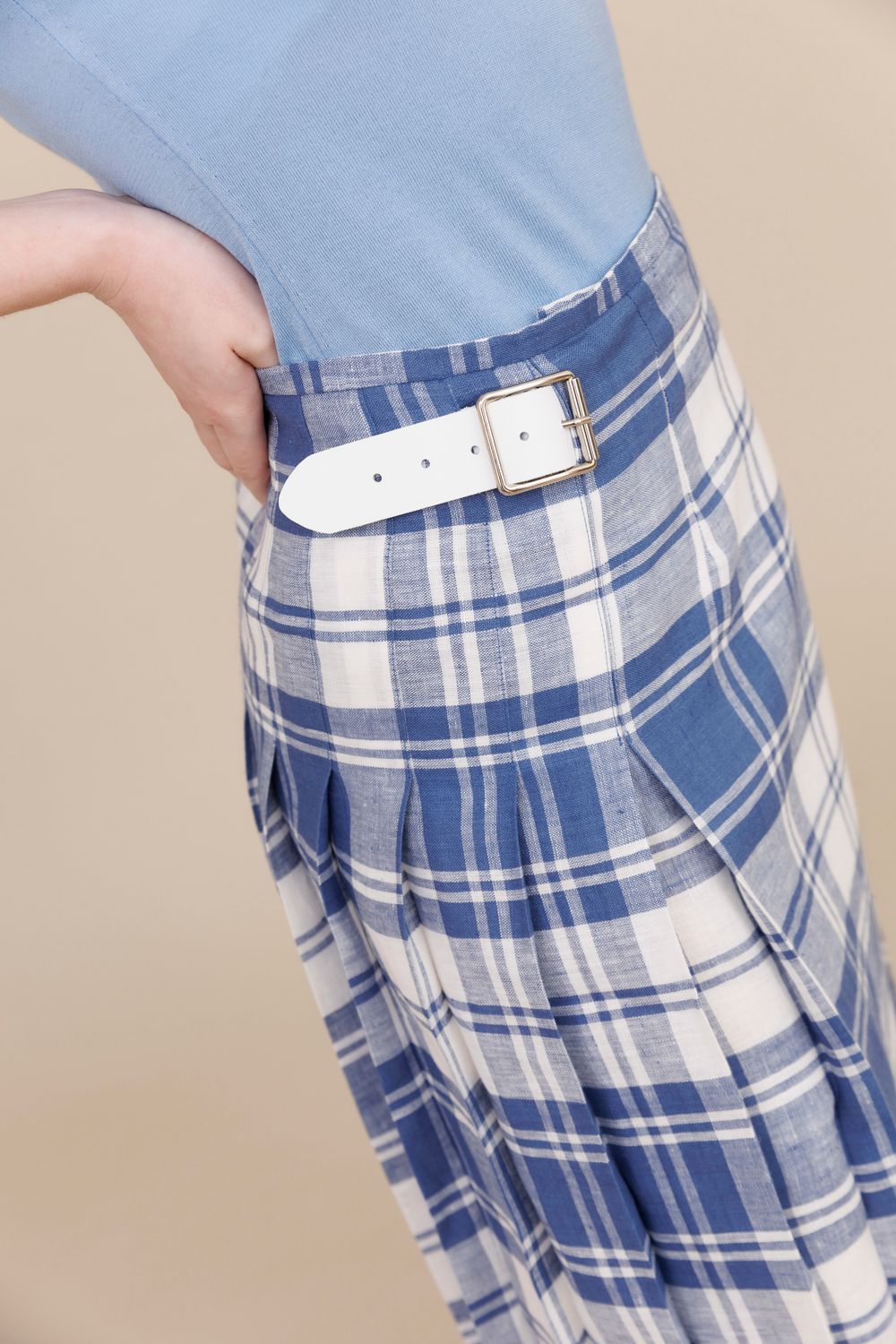 Lobawn 100% Linen Long Kilt