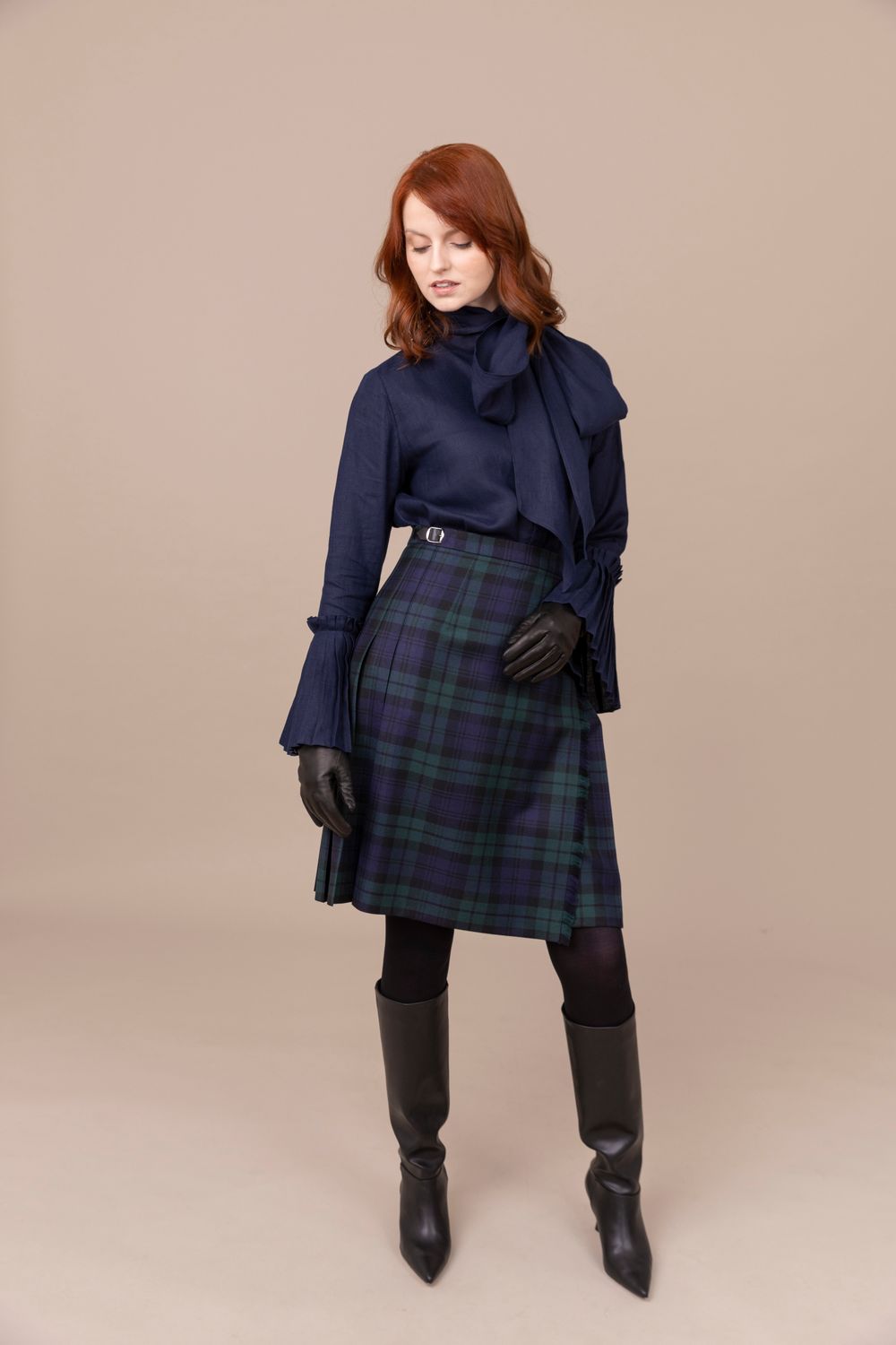 Black Watch 100% Worsted Wool Midi Kilt