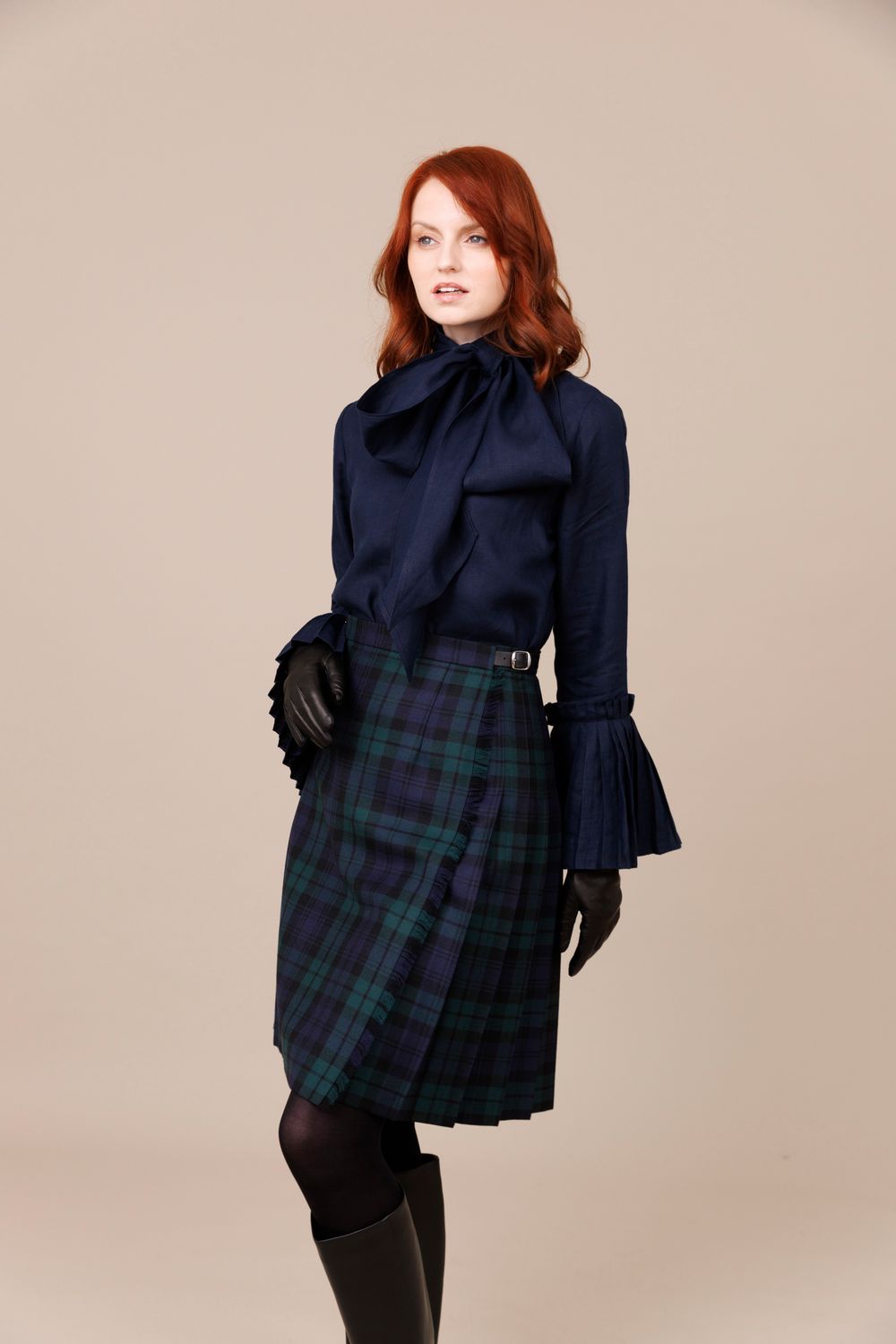 Black Watch 100% Worsted Wool Midi Kilt