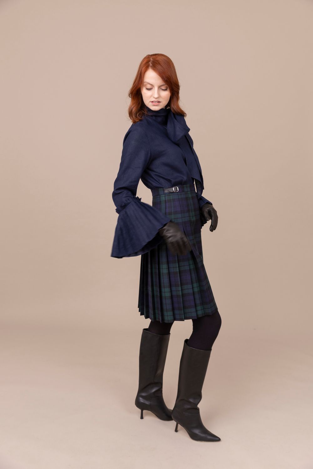 Black Watch 100% Worsted Wool Midi Kilt