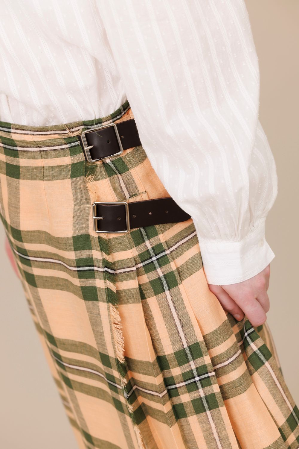 Maumturk 100% Linen Long Kilt