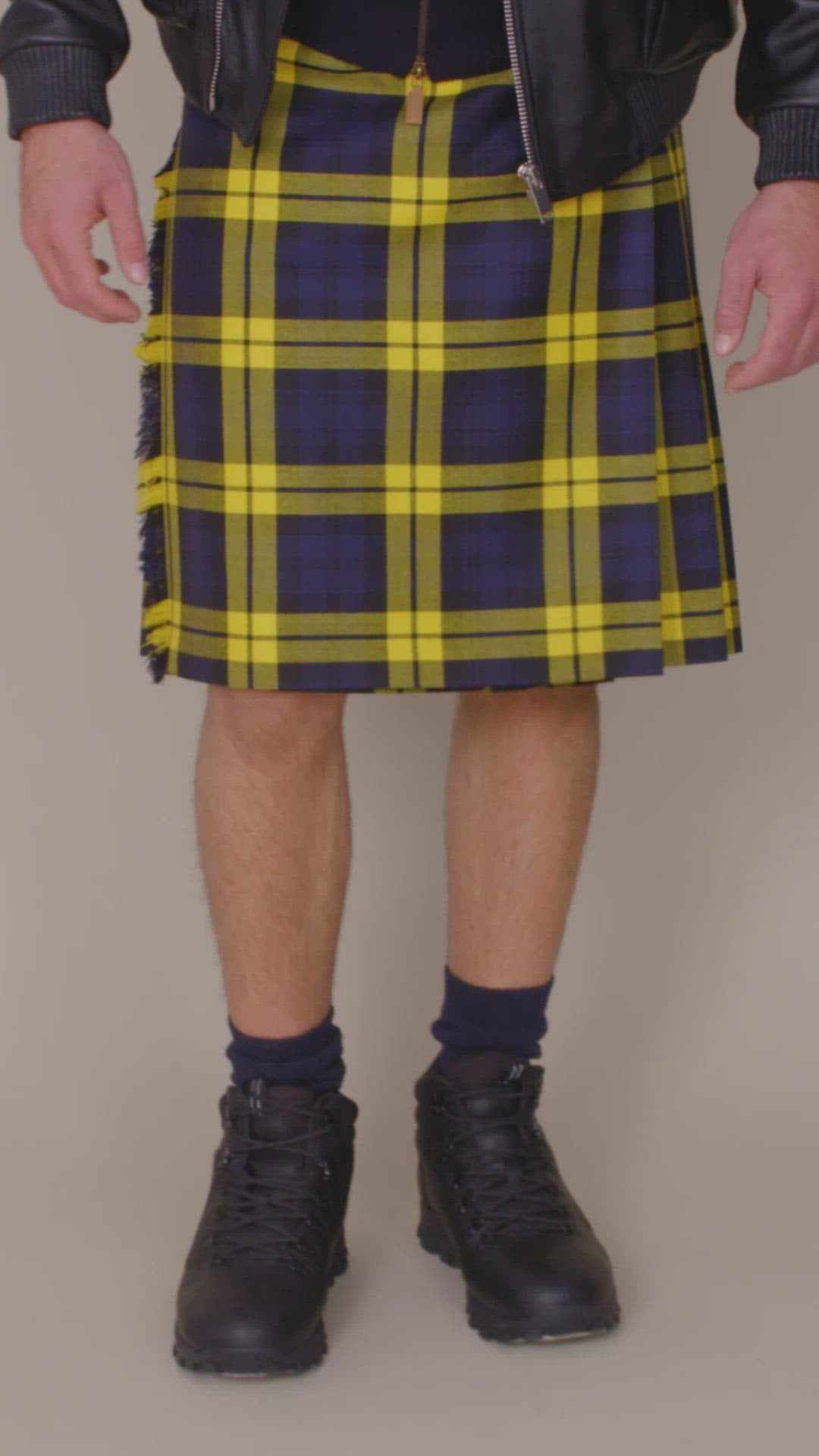 小物 minus kilt I LUV LTD Ladies Knee Length Skirt/Kilt Pure 12oz Black